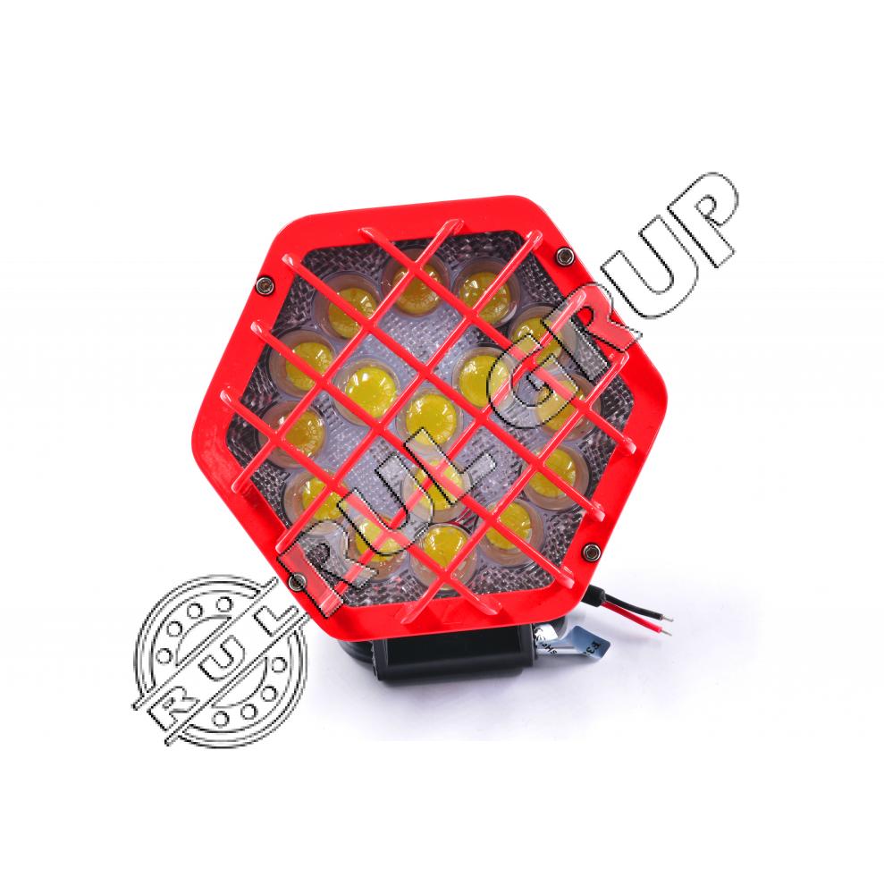 LAMPA PROIECTOR HEXAGONAL GRILAJ ROSU 16 LED BK69061S 